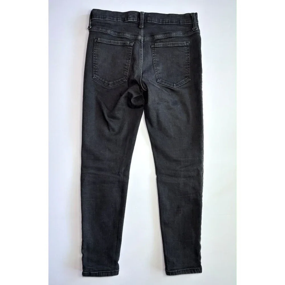 Banana Republic Men’s Skinny Black Wash Denim Jeans Mid Rise Pockets Cotton